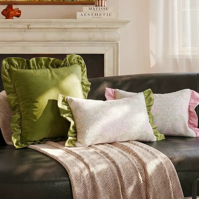 French-style Creamy-soft Throw Pillow Cover