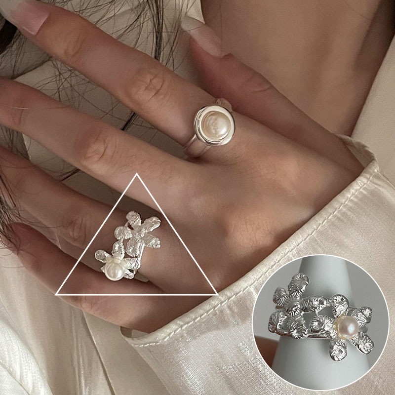 Retro Fashion Minimalism Line Wave Ring