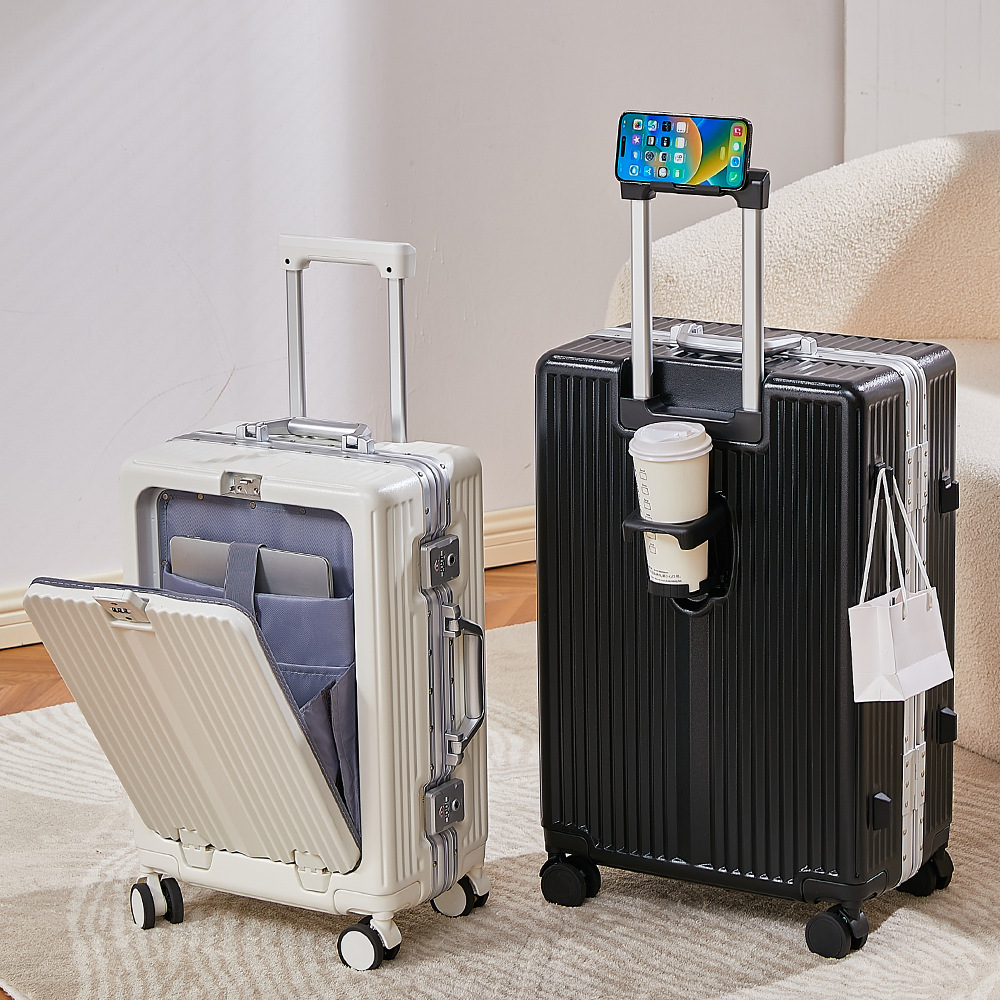 Solid-color Multi-functional Boarding Suitcasetravel Suitcase