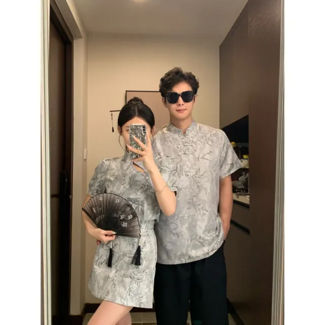 Summer New Suit Variegated Cheongsam Women's Short Sleeve Men'S Pants M - Shop at LoveMi