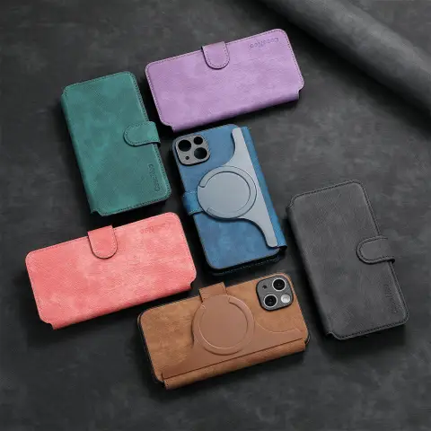 Magnetic Separation Phone Case Magsafe Strong Flip Leather