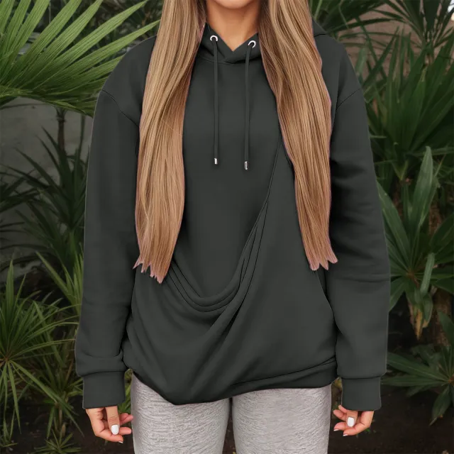 Cross border Womens Clothing Loose fitting Casual Sweatshirts 12Color Xxxl - Shop at LoveMi