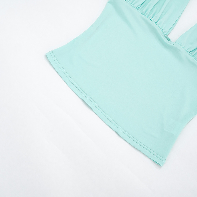 Blusa Feminina com Costas Abertas e Cintura Marcada