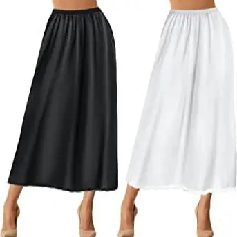 Womens Satin Patchwork Lace-Lined Slip Dress