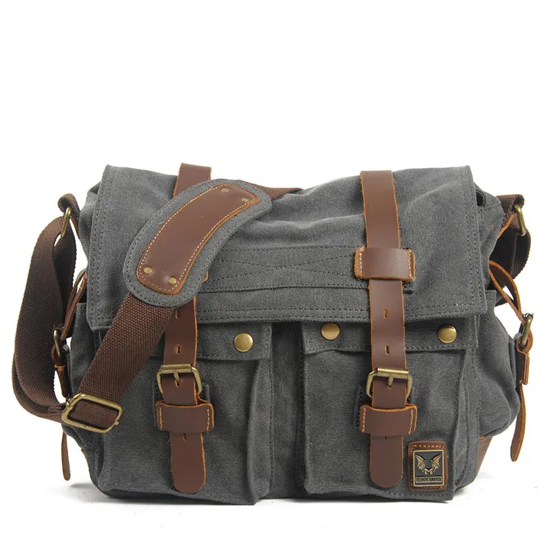 Men's Crossbody Canvas Shoulder Bag