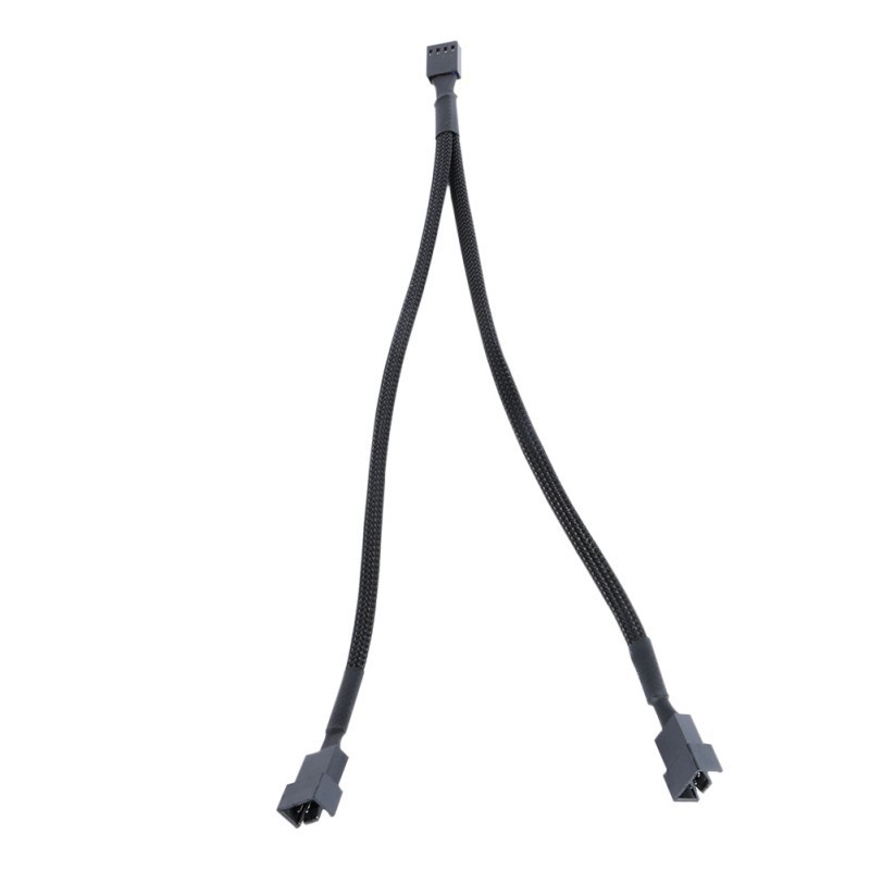 Temperature Controlled Cooling Fan 4-pin Motherboard With Mesh And CPU Adapter Cable