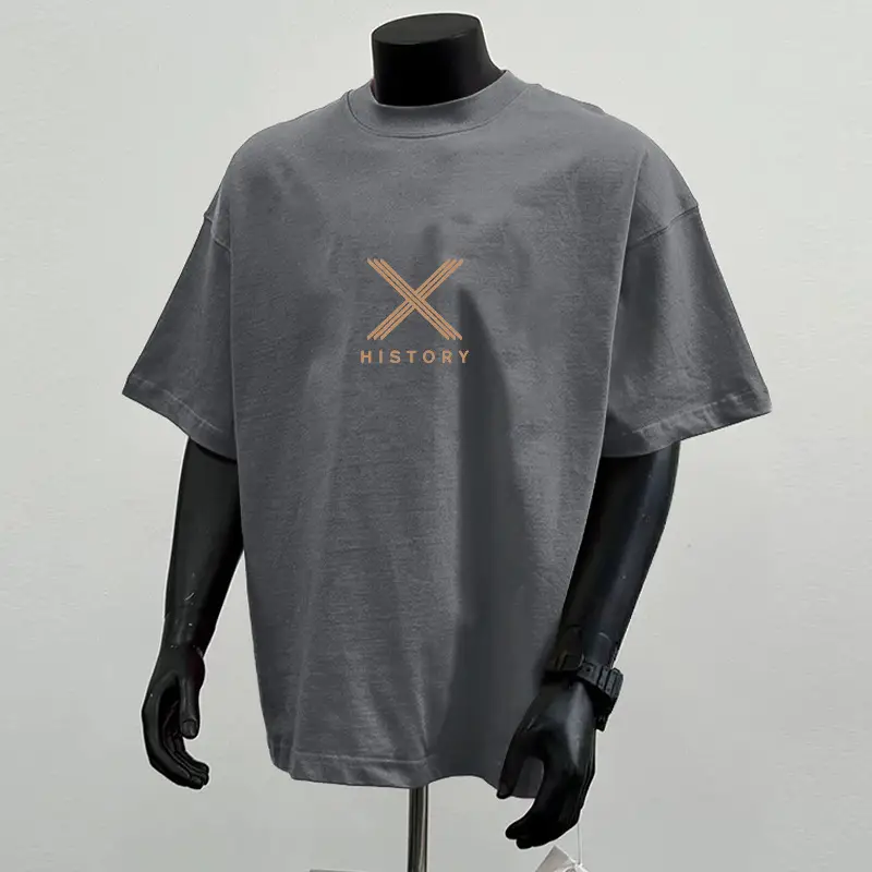 Cotton Loose Heavy Fashion Short Sleeve