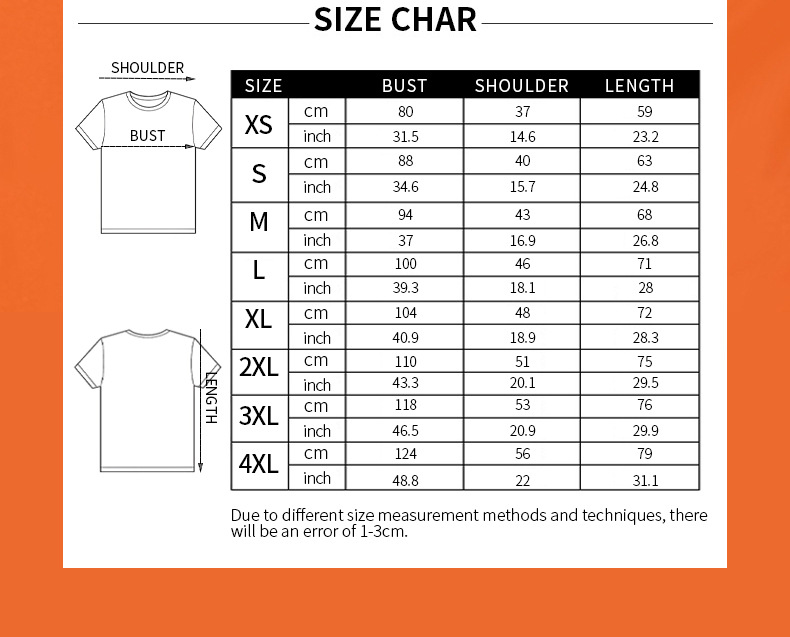 Summer Loose Short Sleeves T-shirt Men's And Women's Round Neck