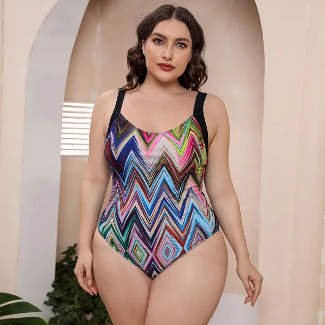 One piece Bikini Conservative Hot Spring Bathing Suit Vest Spaghetti strap Floral Print Swimsuit Floral - Shop at LoveMi