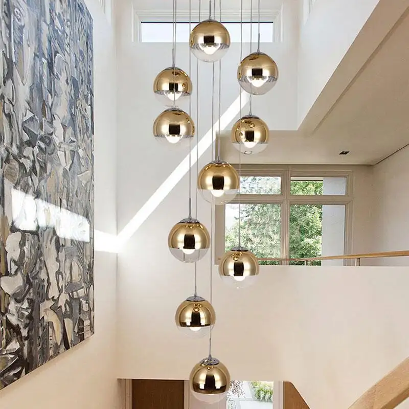 Living Room Mezzanine Modern Minimalist Duplex Staircase