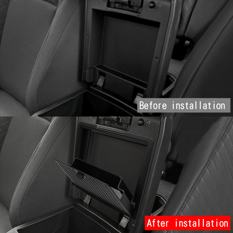 Hidden Storage Compartment In The Center Console Lid