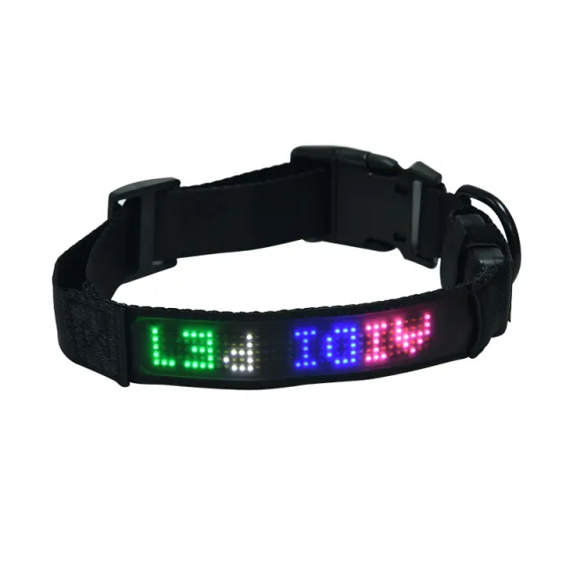 Pet Supplies Smart Tracking Device Mobile Phone APP Control DIY Edit Anti lost LED Luminous Dog Harness L 3X60Cm - Shop at LoveMi