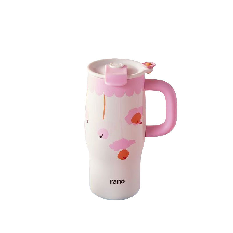 Ceramic Coated Travel Coffee Mug with Thermos Insulation
