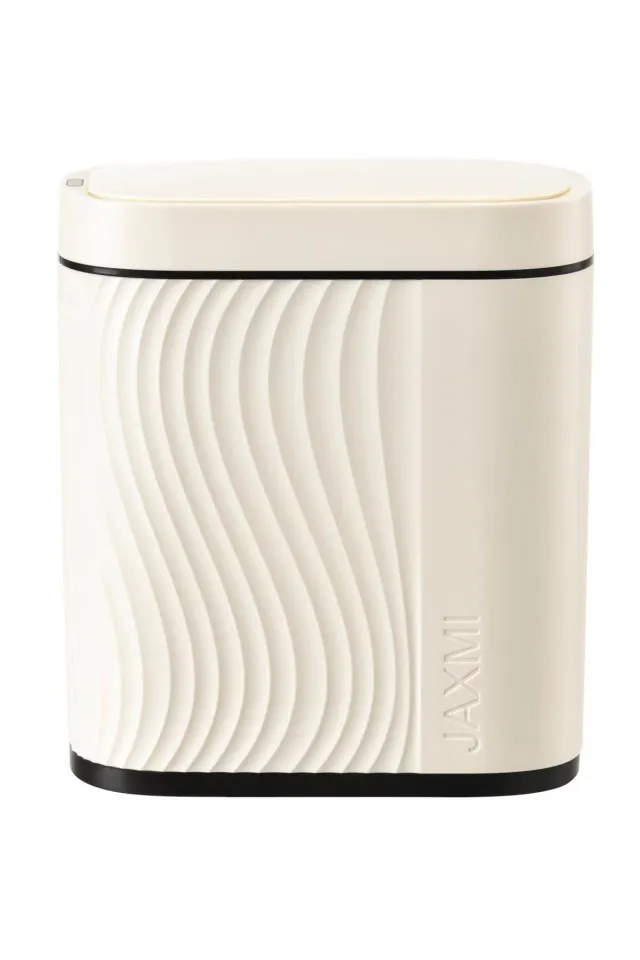 Household Minimalist Sensor Based Intelligent Garbage Bin White And Black - Shop at LoveMi