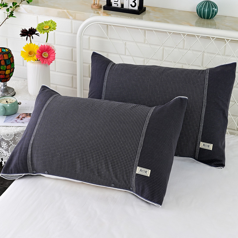 Pure Cotton Jacquard Pillowcase Three-Layer Gauze Single-Person Pillow Cover