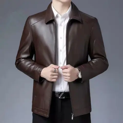 AutumnWinter Mens Clothing Cracked Leather Bags Returned for High-quality