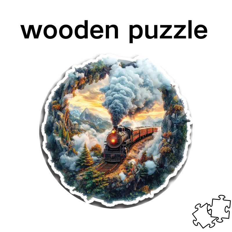 Special-shaped Plane Puzzle Wooden Animals Toy