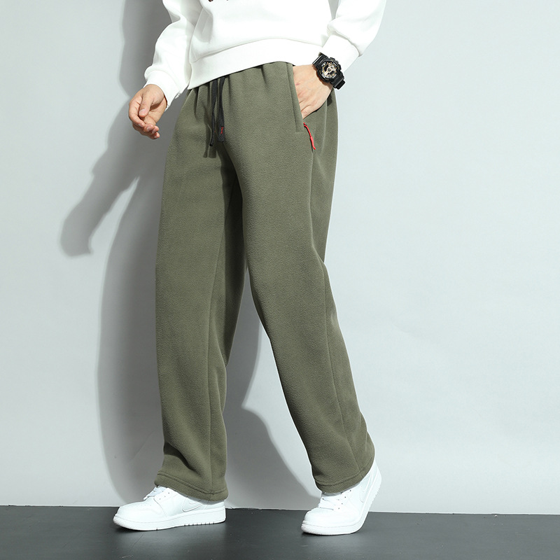 Warm Casual Plus-size Fleece Sweatpants