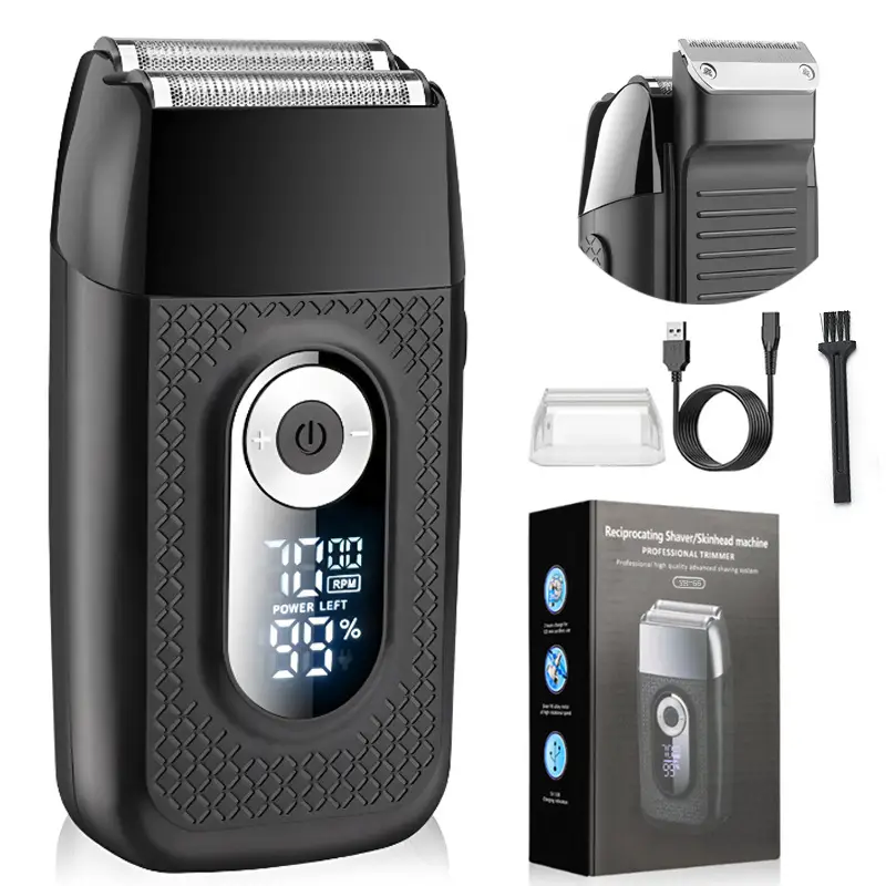 LCD Digital Display Rechargeable Shaver