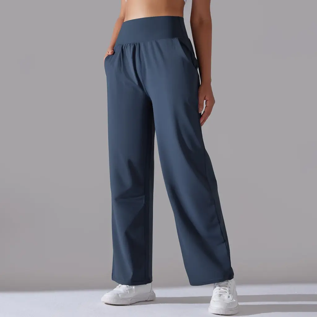 Women's Loose Sports And Leisure Yoga Pants - Navy