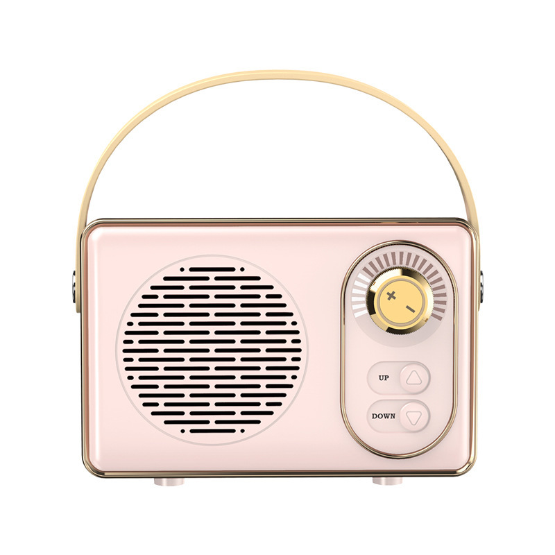 Portable Vintage Bluetooth Speaker With Powerful Bass High Quality Sound