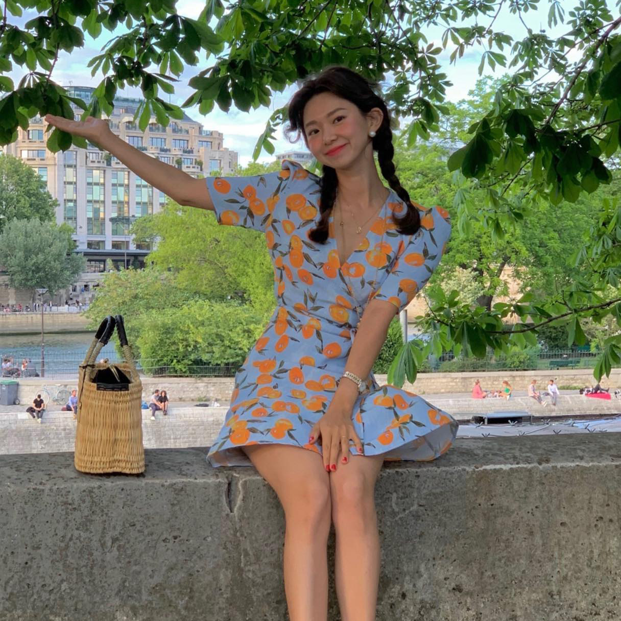 Chiffon Floral Print Midi Dress, picture 4 of 6