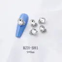 K9 Ultra-Shiny Flat-Back Rhinestones In White For Nail Art Decorations view 4