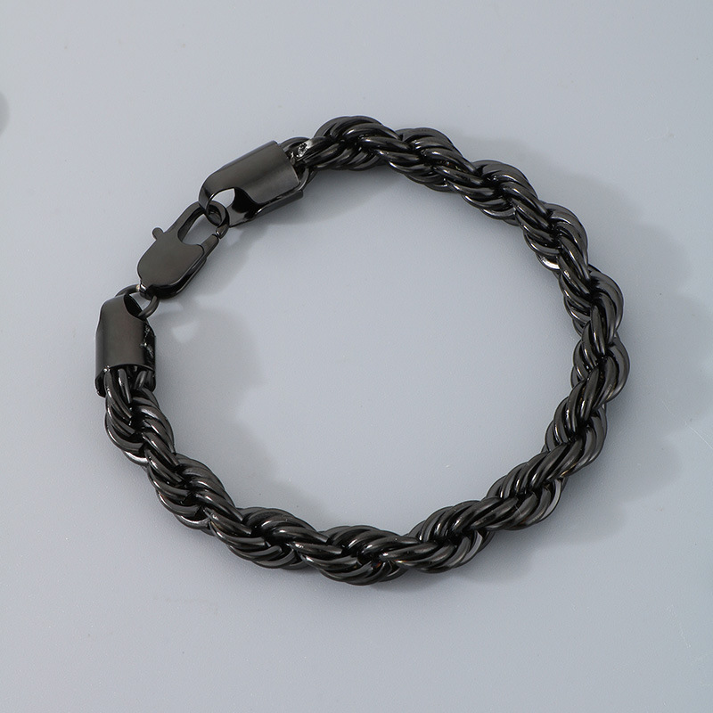 Hip-hop Trendy Braided Chain Couple Bracelet Accessory