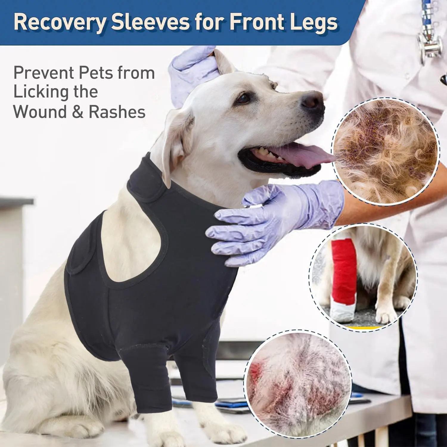 Pet Protective Gear Dog Front Leg Double