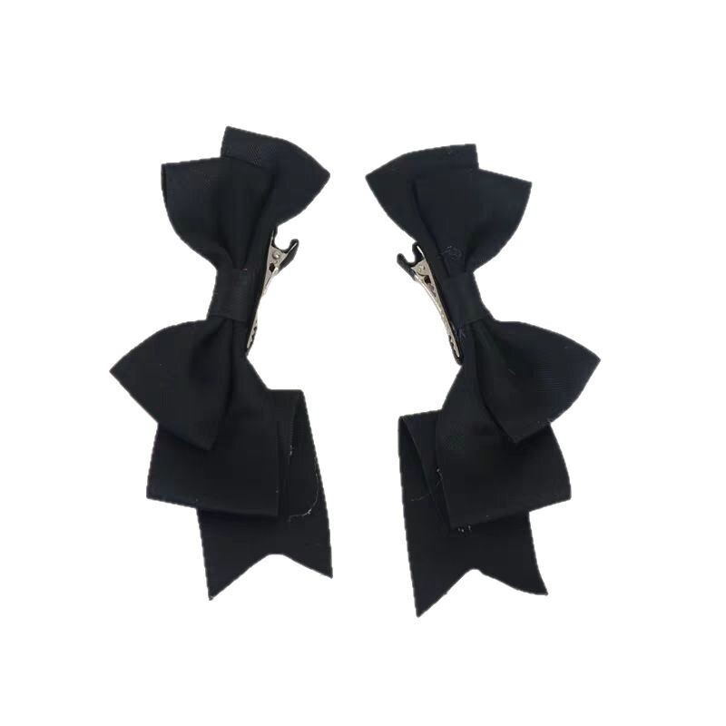 Adorable Bow Barrettes Cute Advanced Sweet Double Hair Accessory For Ponytail 5