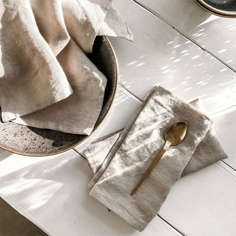 Simple Home Japanese Retro Linen Insulation Placemat