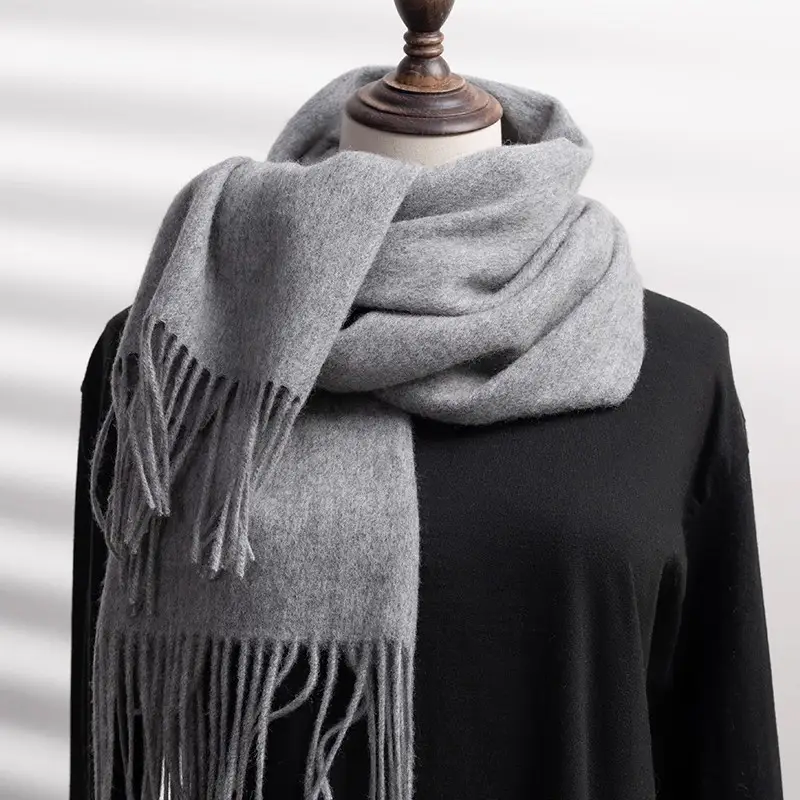Mens Warm Versatile Solid-color Extra-thick Neck Gaiter