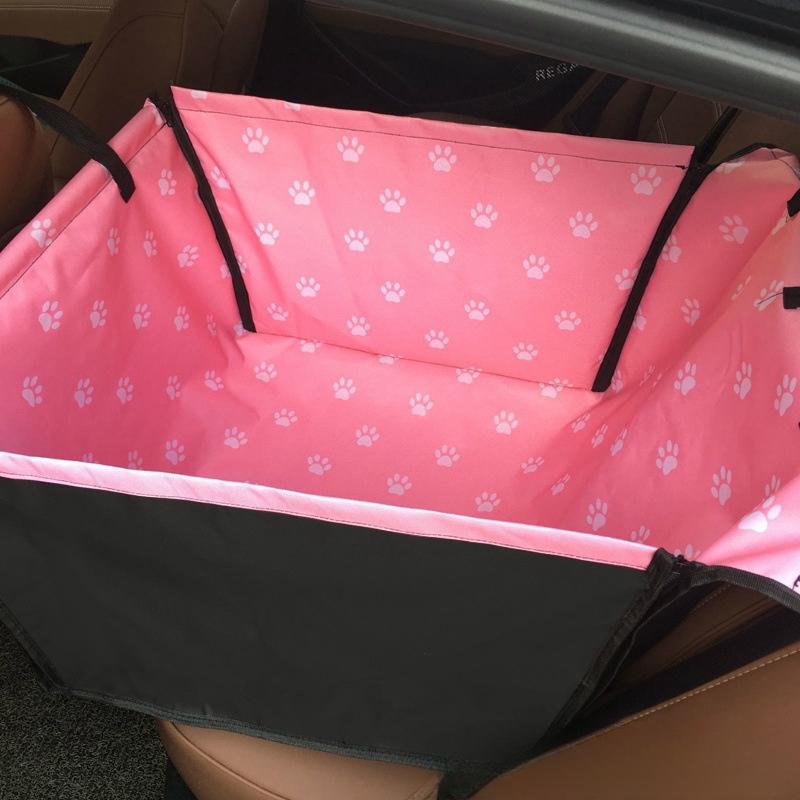 Rear Printed Double Layer Waterproof Pet Car Mat Pet Cat Dog Protection Pet Hanging Basket — foto 13