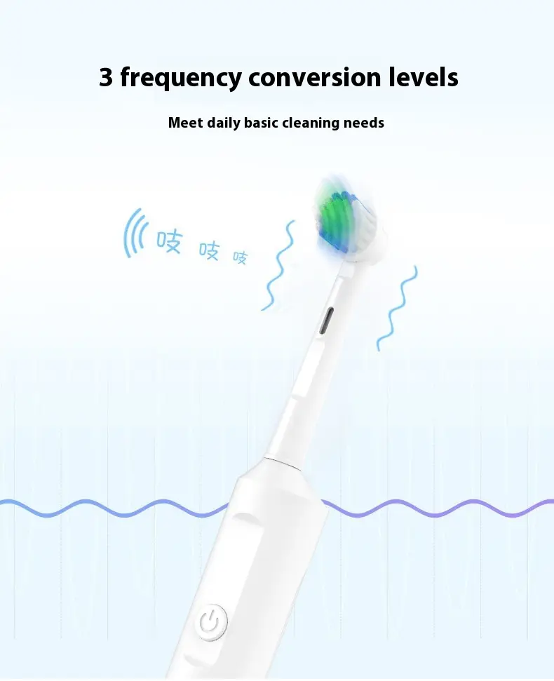 Rotary Electric Toothbrush Whitening Polishing Remove Tooth Stains