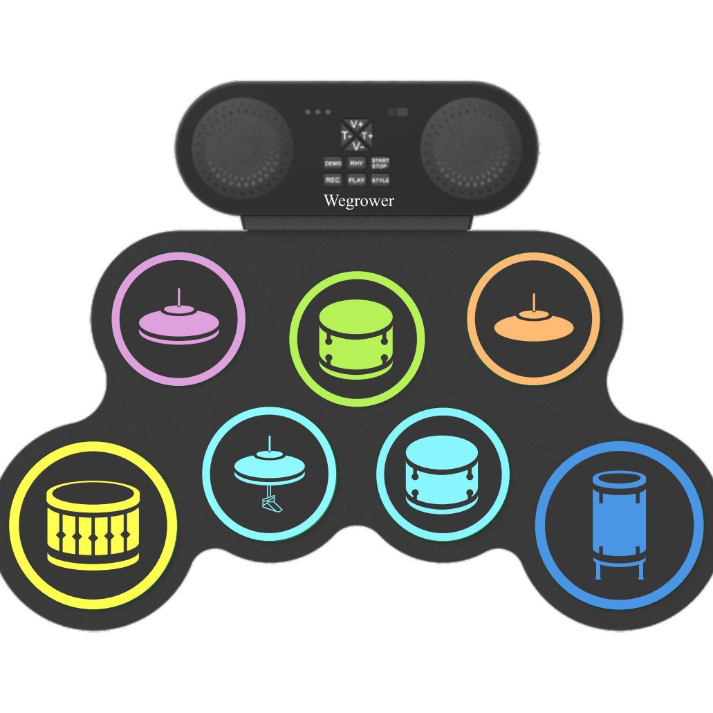 Portable Percussion Instrument Silicone Jazz Drum Set — foto 5