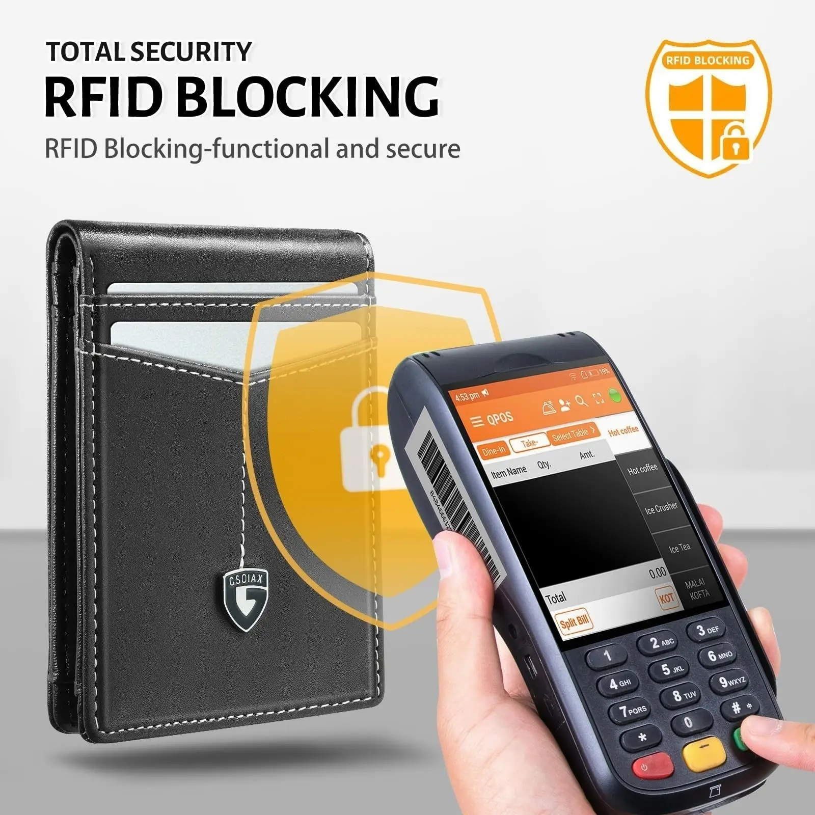 Card Holder Portable Carbon Fiber Coin Purse