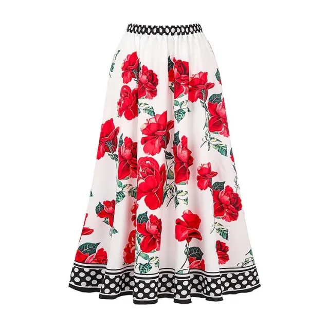 Women's Chiffon Polyester Printed One piece Swimsuit Suit Red Skirt - Shop at LoveMi
