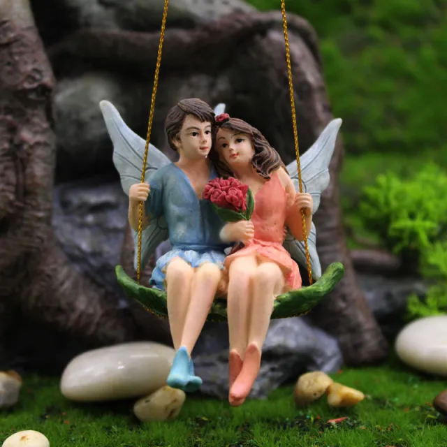Creative Scene Decoration Micro Landscape Garden Pendant Swing Couple Farcent - Shop at LoveMi
