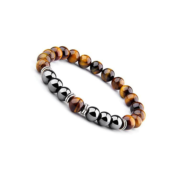 Tigereye & Haematite Bracelet Front View