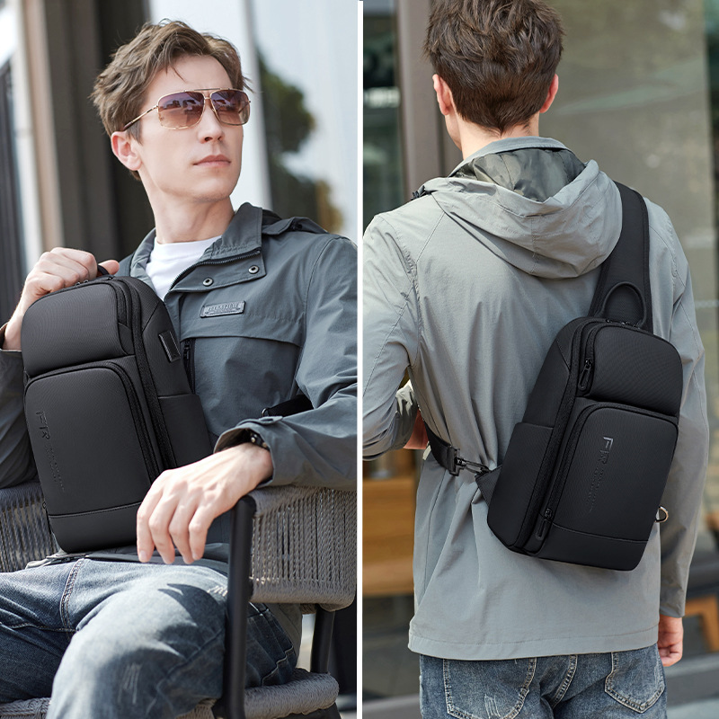 Men's Chest Bag Crossbody Multi-functional Sporty Street Style