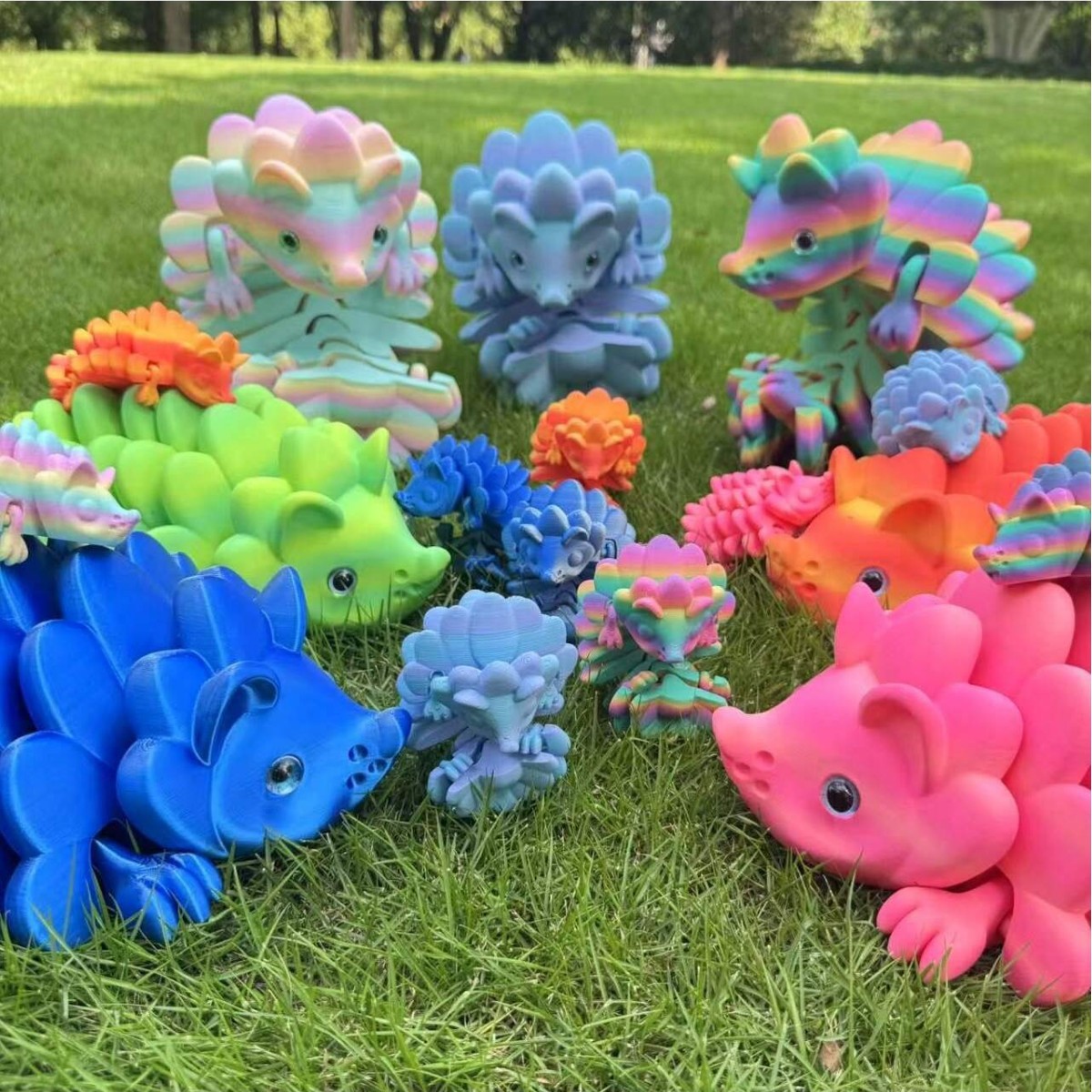 3D-printed Hedgehog Pinecone Cute Toy With Joints