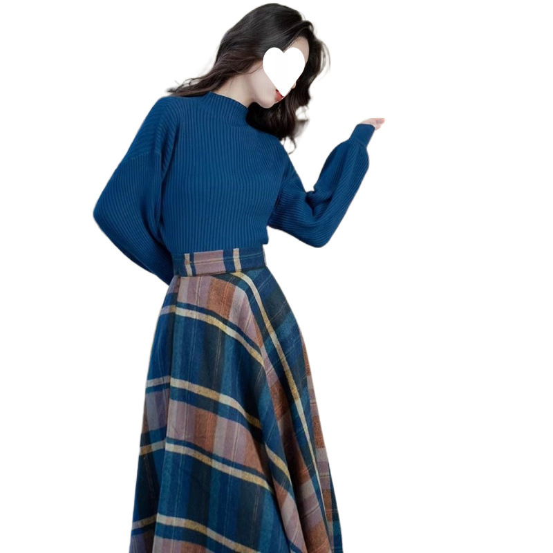 Autumn And Winter Tea Series Wear French Style Young Unique Skirt Sweater - Image 2