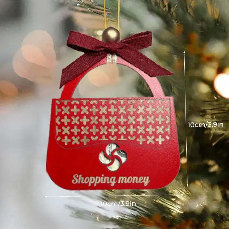Christmas Gasoline Wallet Pendant Home Ornament And Decoration - Red Shopping Moey
