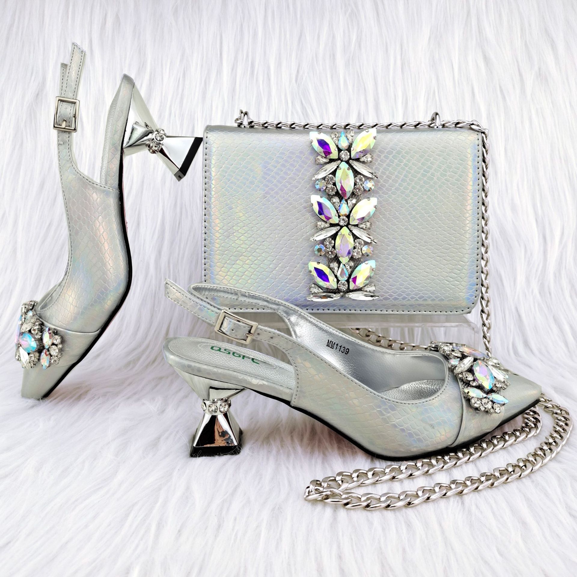 Title 5, French Stiletto Heels Convertible Handbag. Low ...