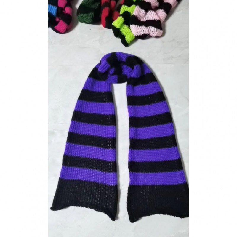 Purple Black Scarf