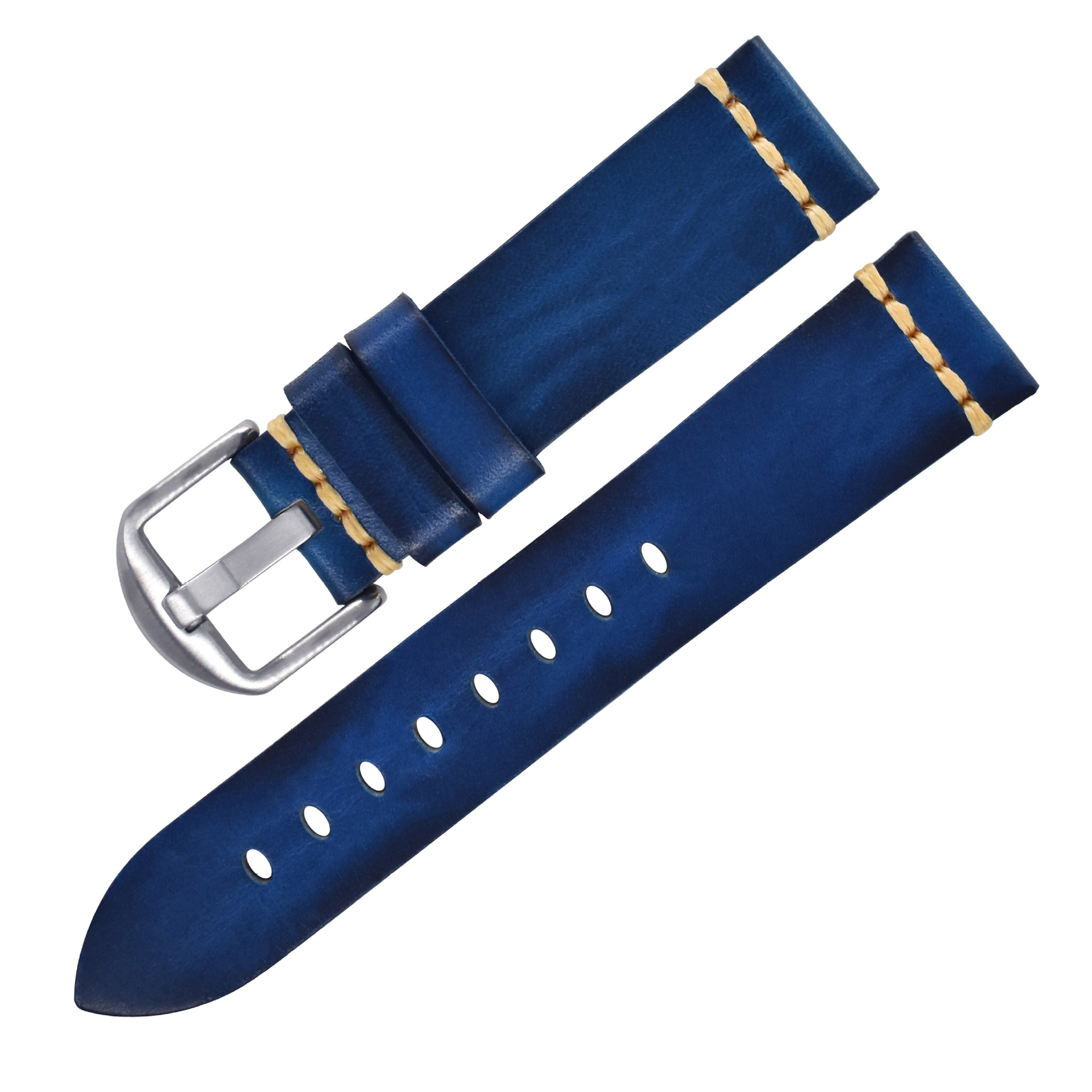 Sapphire Blue Steel Buckle