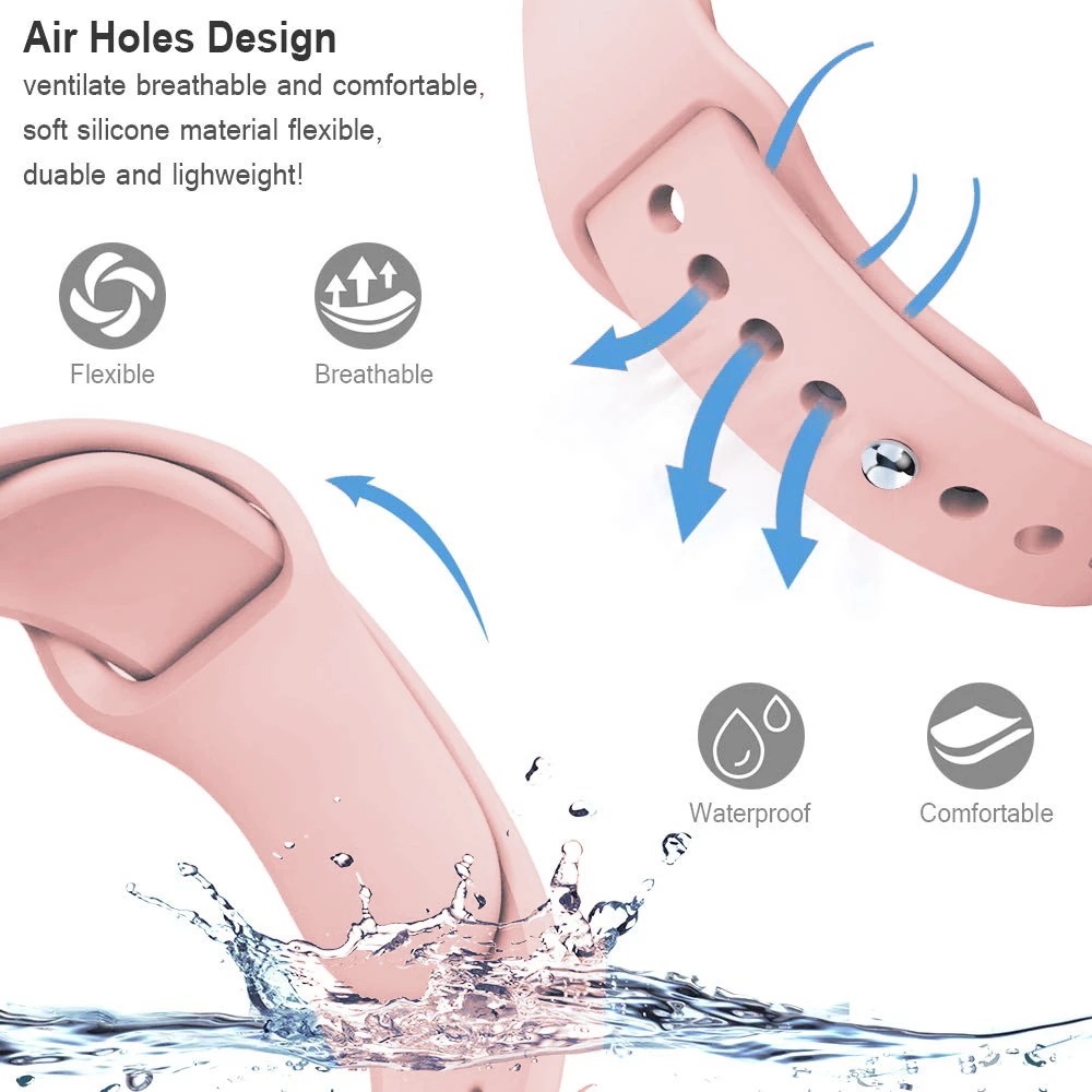 Monochrome Reverse Buckle Silicone Strap 2022mm Sports Inner Buckle Strap - Image 35