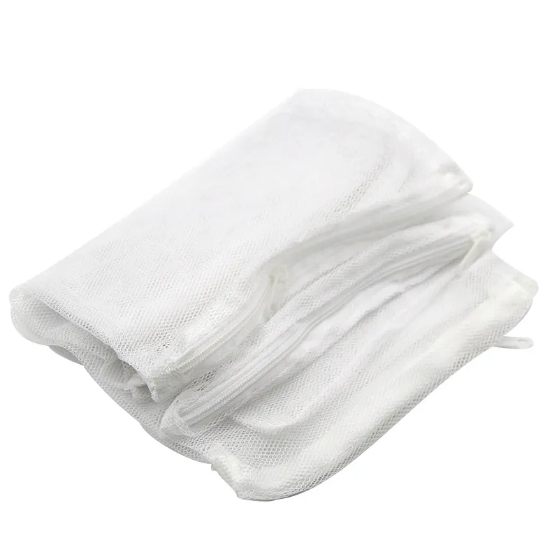 Fish Tank Filter Material Net Pocket Activated Carbon Polyester - White