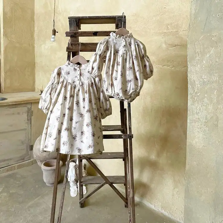 Retro Floral Print Dress