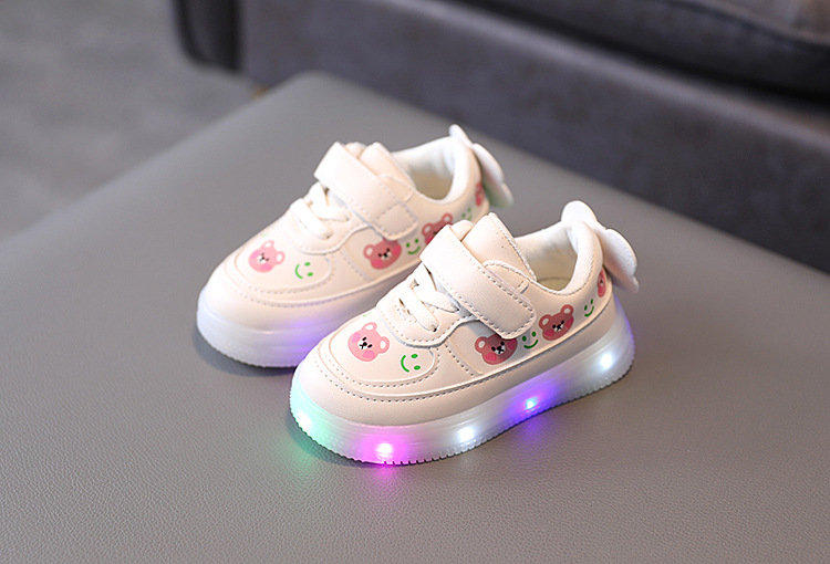 Title 4, Baby soft-soled white shoes for children, comfo...